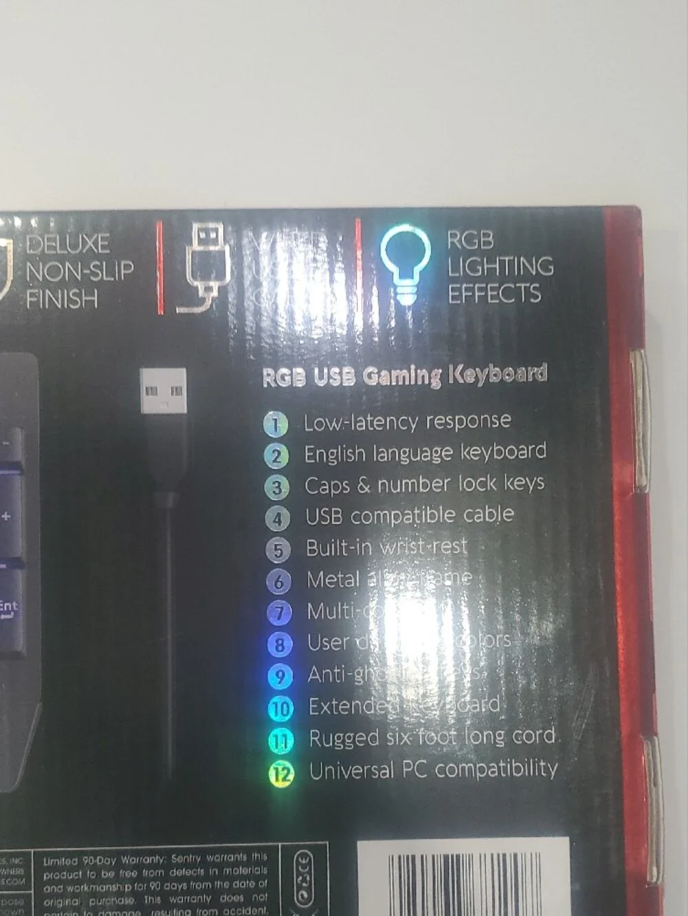 RGB Backlit Gaming Keyboard - Black